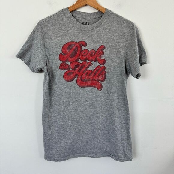 Brisco Brands Holiday Deck The Halls Graphic Shirt Christmas Matching Tops Large - Picture 3 of 8